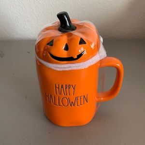 NWT Rae Dunn Happy Halloween Mug with Topper